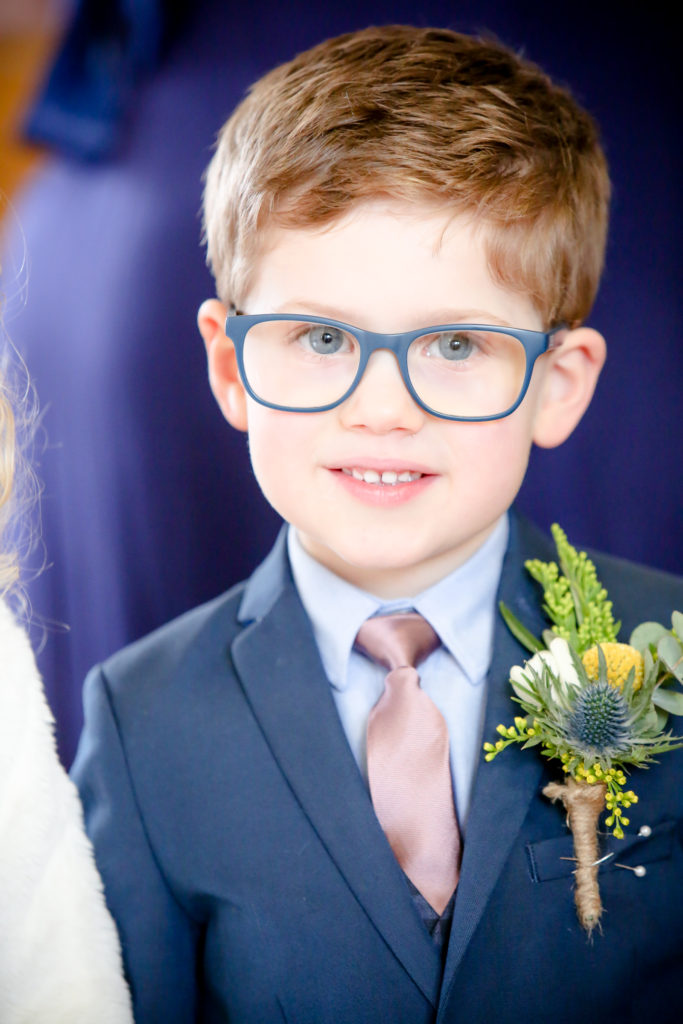 beautiful shot of page boy, close up