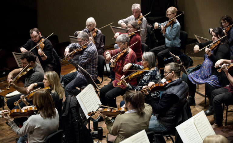 Orchestra rehearsal at Theatre Royal Nottingham