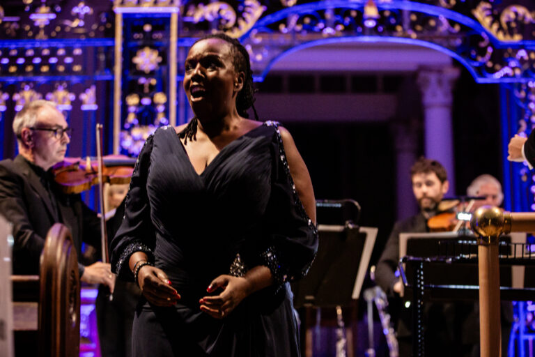 Opera singer with Sinfonia Viva at Derby Cathedral