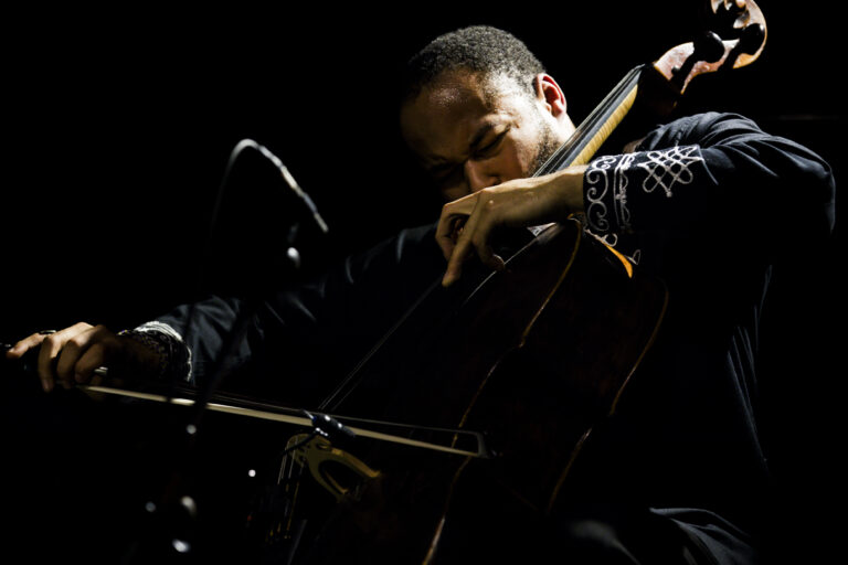Sheku Kanneh-Mason playing cello Rock City