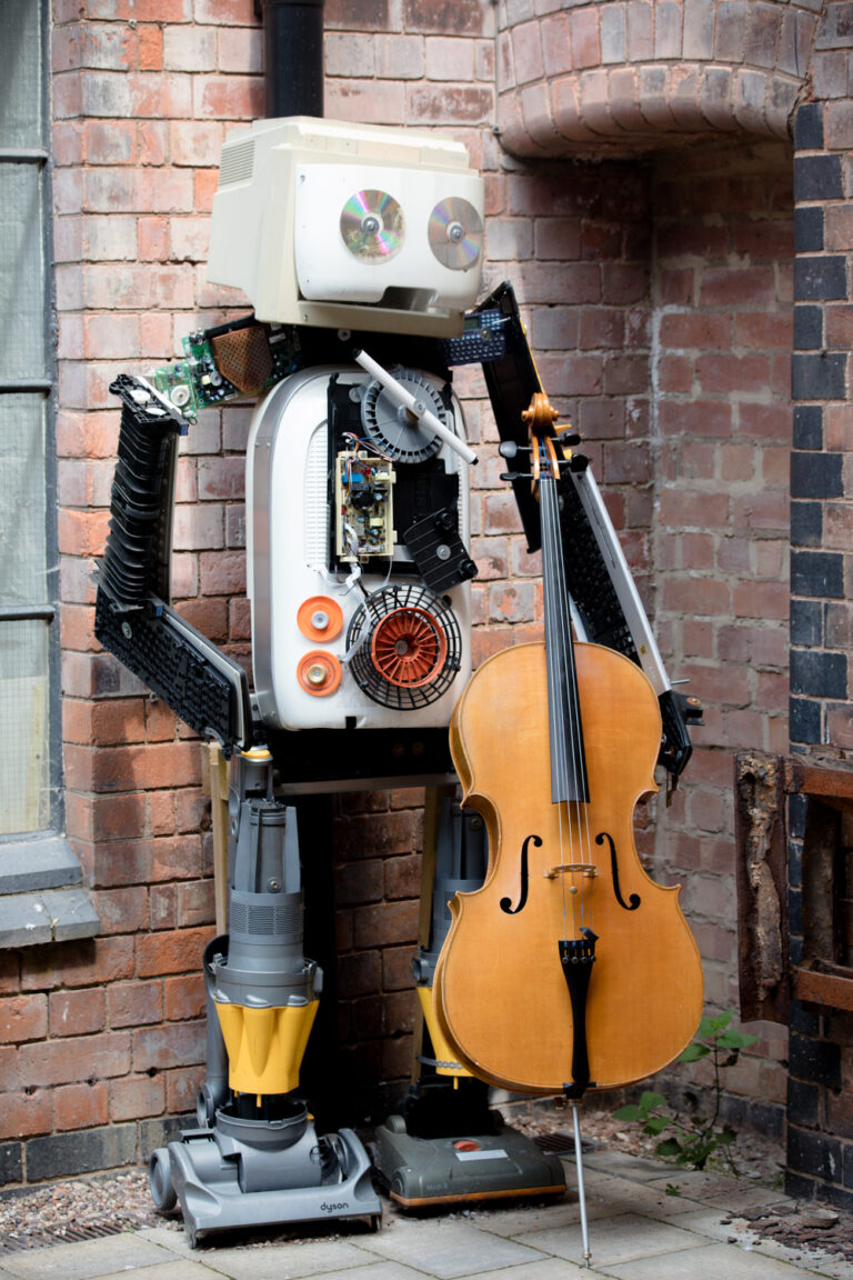 Sinfonia Viva players at museum of making in Derby
