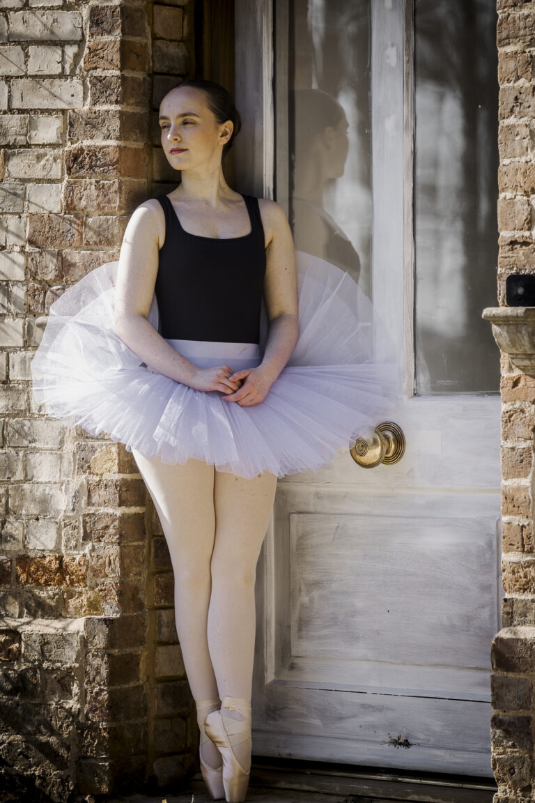 Ballet dance, reflective stood in doorway @agentlemensresidence in background