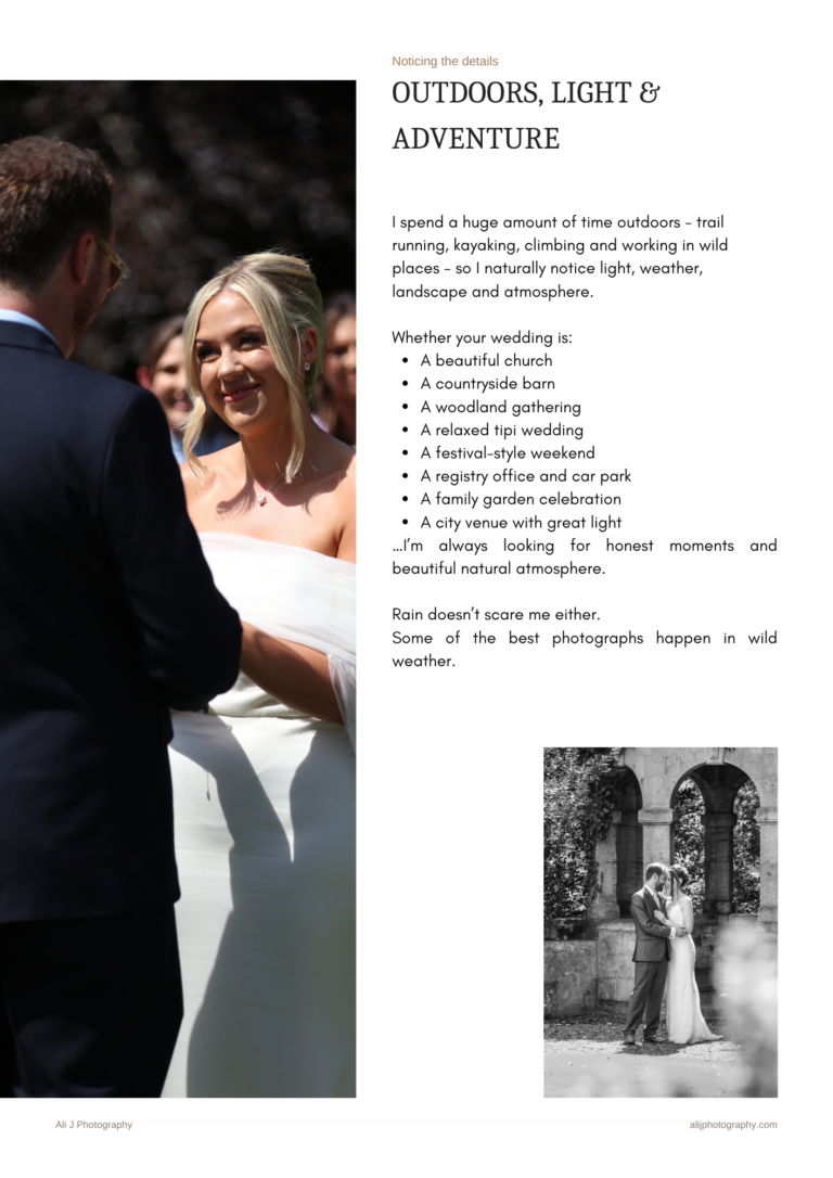 Smiling bride looking at her groom during a sunny outdoor wedding ceremony, Holme Pierrepont Hall by Nottingham wedding photographer Ali J