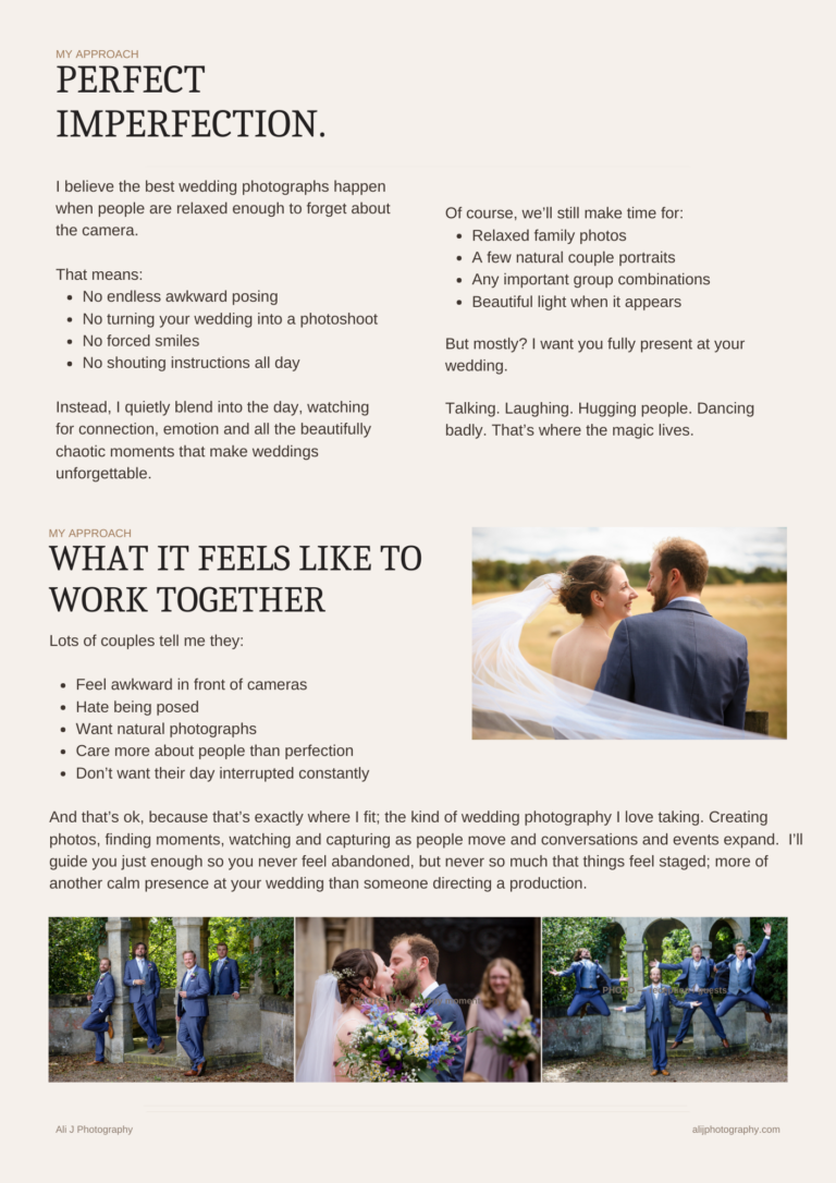 Natural wedding photography by Ali J, Nottingham: couple in a field, kissing bride and groom, groomsmen jumping for joy