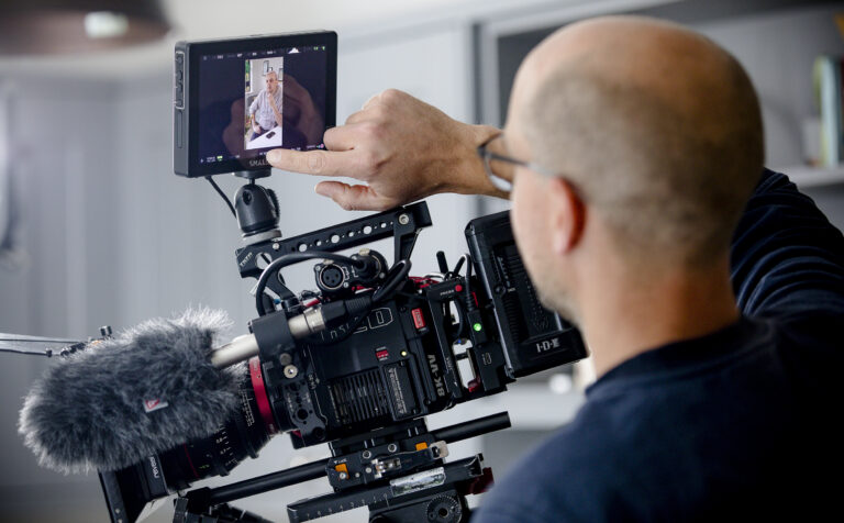 Lectio 365 shoot, camera man with film camera